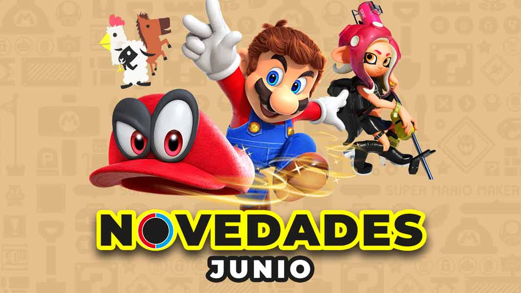 Novedades de junio en NintenDúo: sorteamos Super Mario Odyssey, Mes del Bloque y Ultimate Chicken Horse