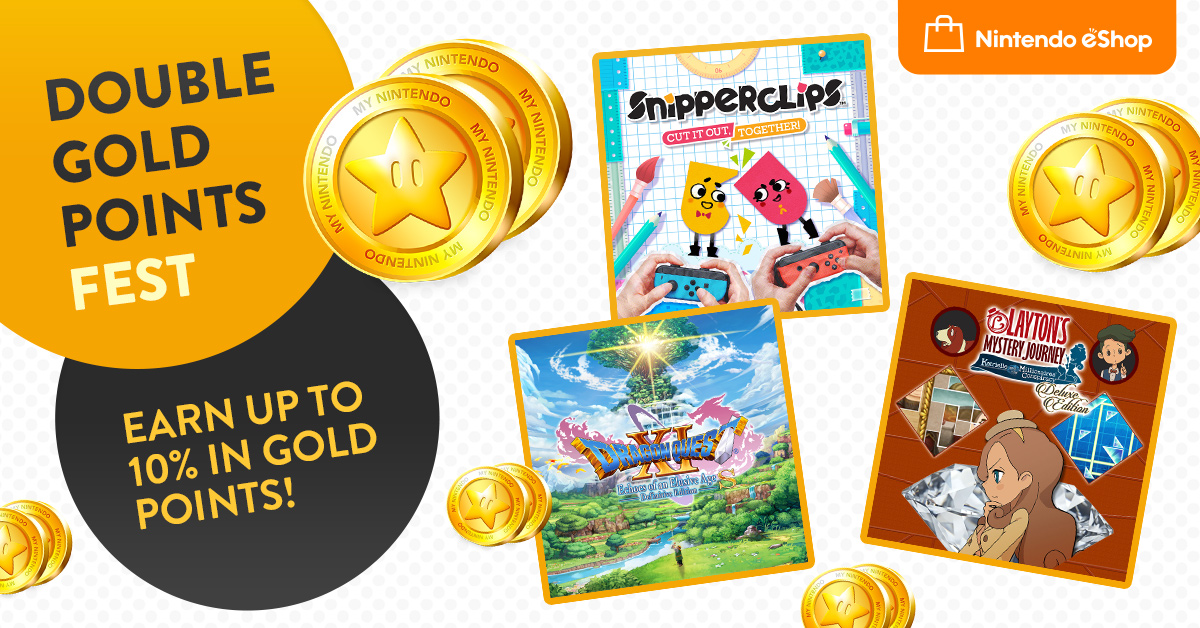 Puntos de oro dobles en la eShop de Nintendo Switch