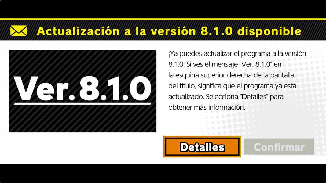 Todo sobre Super Smash Bros Ultimate 8.1.0