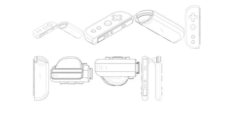 Patente Switch Joy Con con Cruceta