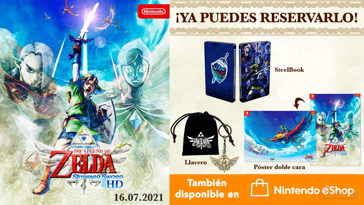 Desvelados los regalos por reservar Zelda: Skyward Sword