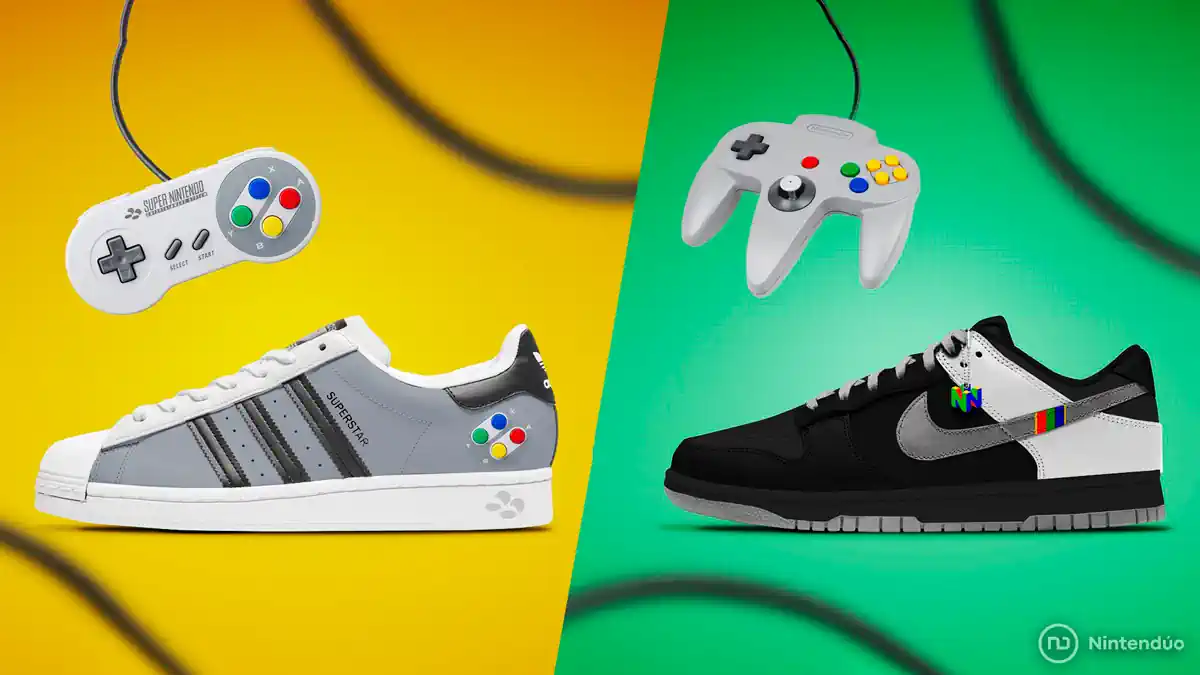 Convierten consolas clásicas de Nintendo en zapatos