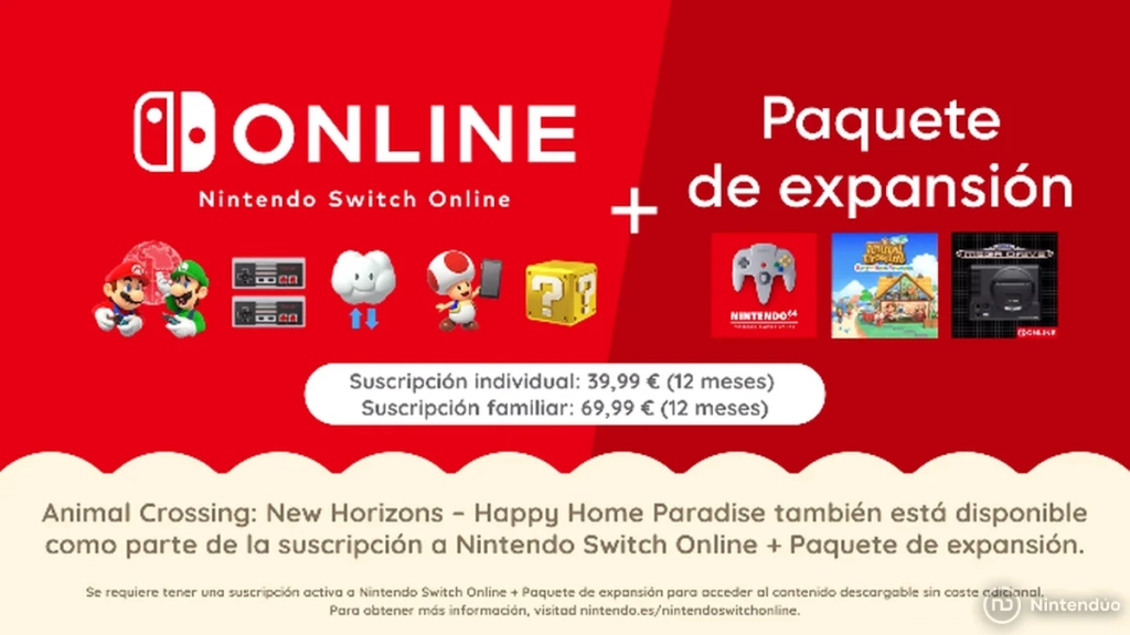 Nintendo Switch Online + Expansion Pack