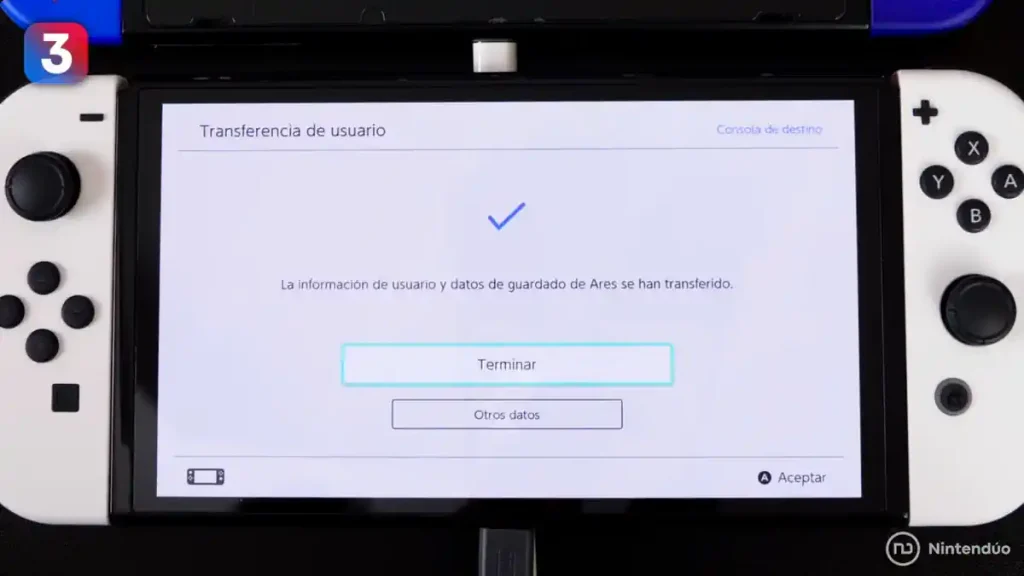 Pasar y Transferir tus datos de una Nintendo Switch a otra nueva