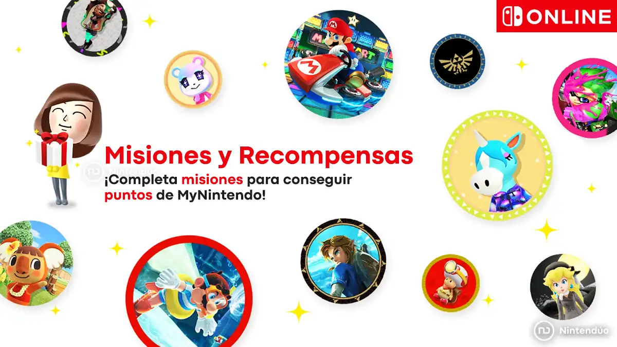 Nintendo presenta Misiones y Recompensas de Switch Online