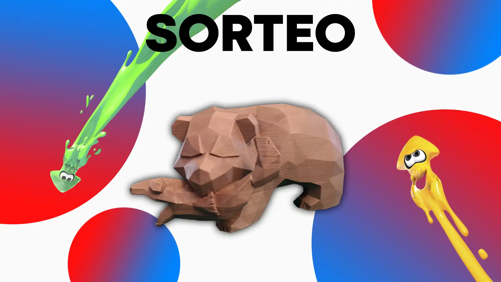 ¡Sorteo de 3 réplicas de Don Oso, de Splatoon, en 3D!