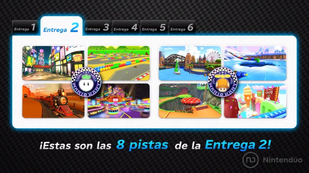 Circuitos DLC Entrega 2 Pase de Pistas Extras Mario Kart 8 Deluxe