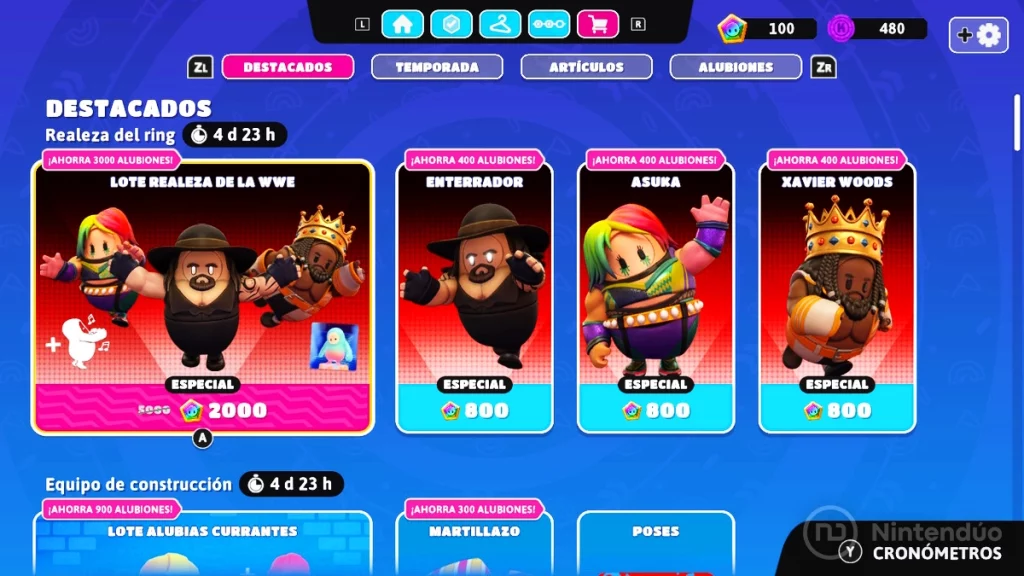 Cómo conseguir las skins de la WWE en Fall Guys