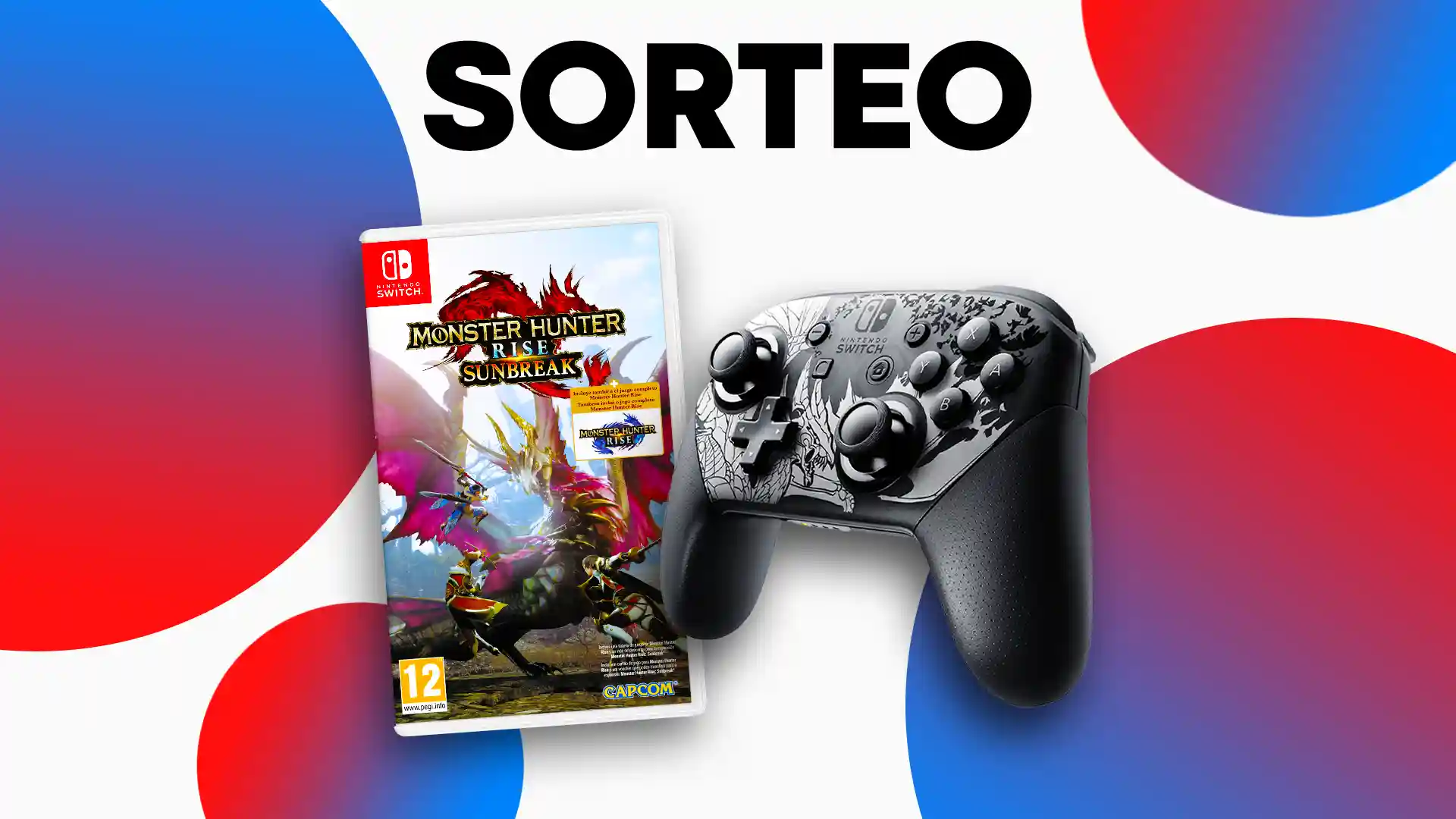 Sorteo de Monster Hunter Rise Sunbreak físico + Mando Pro de Sunbreak