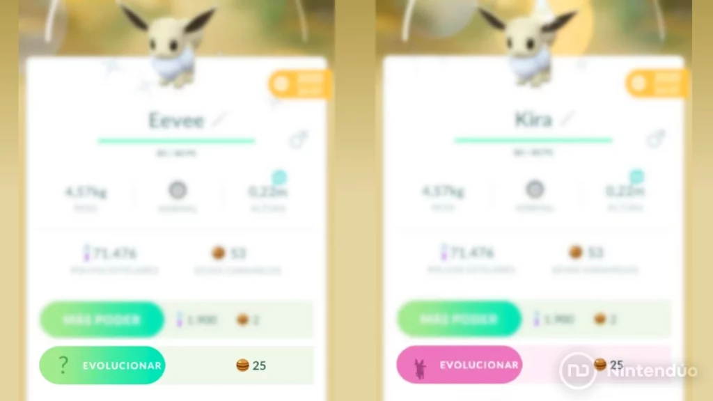 Truco Nombre Evolucionar Eevee Pokémon GO