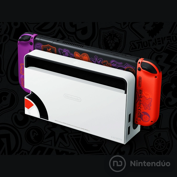 Nintendo Switch OLED Edición Pokémon Escarlata y Púrpura