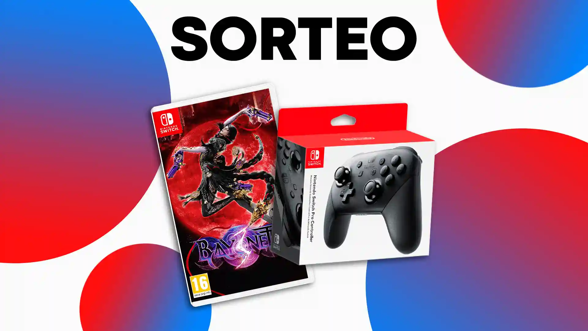 Sorteo de Bayonetta 3 + Mando Pro de Nintendo Switch