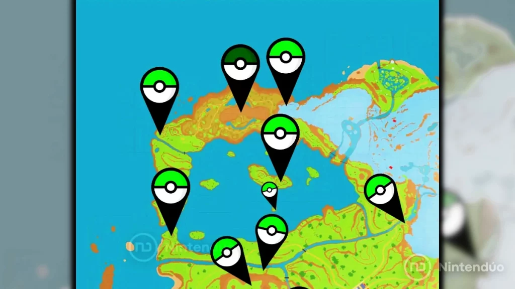 Mapa Estacas Ting-Lu Pokémon Escarlata y Púrpura