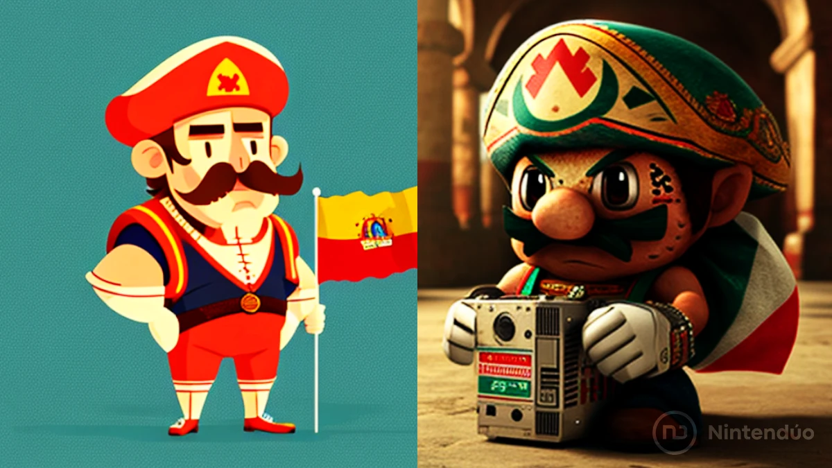 España, México y otros países como personajes Nintendo gracias a una IA