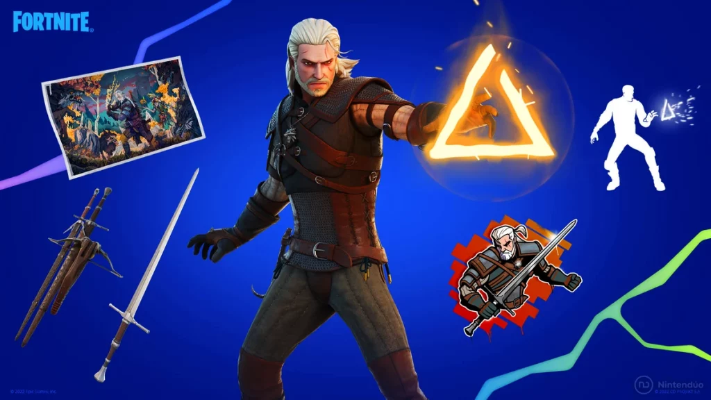 Recompensas Página 1 Misiones de Geralt de Rivia de The Witcher en Fortnite