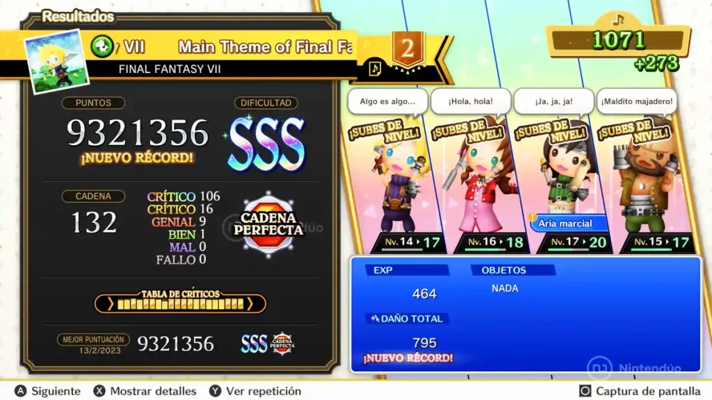 Análisis de Theatrhythm Final Bar Line